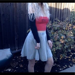 Topshop denim skirt